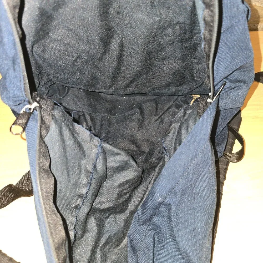 Eastpak Backpack Blue Suede Bottom USA Made Vtg 90s Grunge Vintage